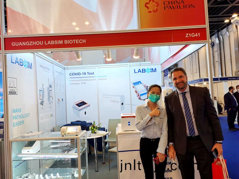 【展(zhan)會迴顧】藍勃(bo)生(sheng)物(wu)精(jing)綵亮相(xiang)2022 MEDLAB Middle East